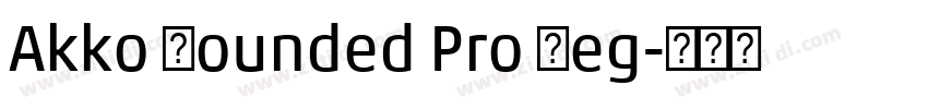 Akko Rounded Pro Reg字体转换